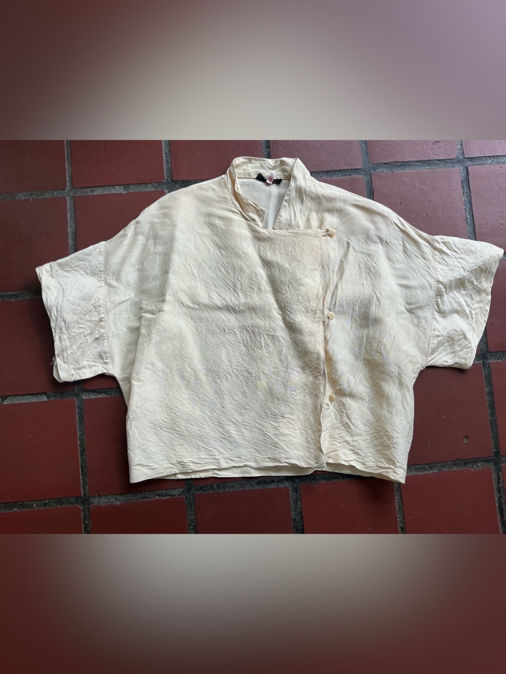 C.C Cream Short-Sleeve Kid's Top - Light Cream